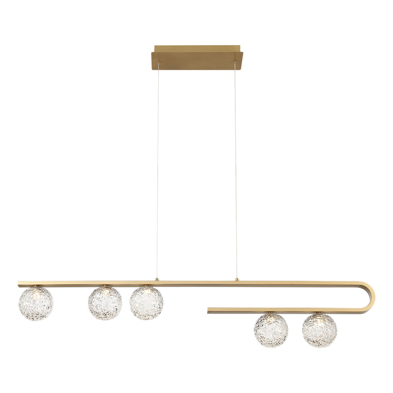 Eurofase PHILLIMORE luminaire suspendu verre et doré 37351-014