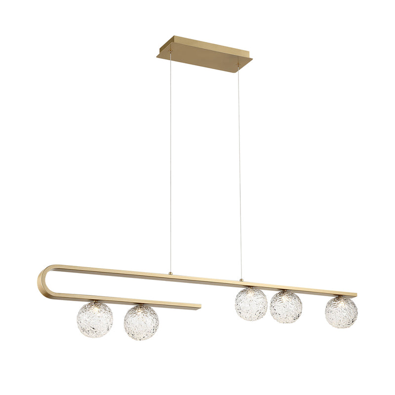 Eurofase PHILLIMORE luminaire suspendu verre et doré 37351-014