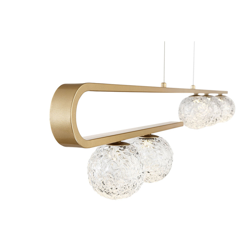 Eurofase PHILLIMORE luminaire suspendu verre et doré 37351-014