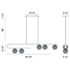 Eurofase PHILLIMORE luminaire suspendu verre et doré 37351-014