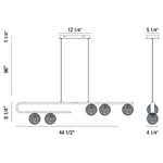Eurofase PHILLIMORE luminaire suspendu verre et doré 37351-014