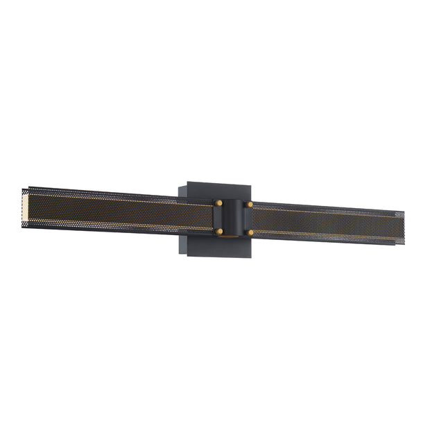 ADMIRAL luminaire mural noir et doré 38004-018 | Luminaire Plus.ca 