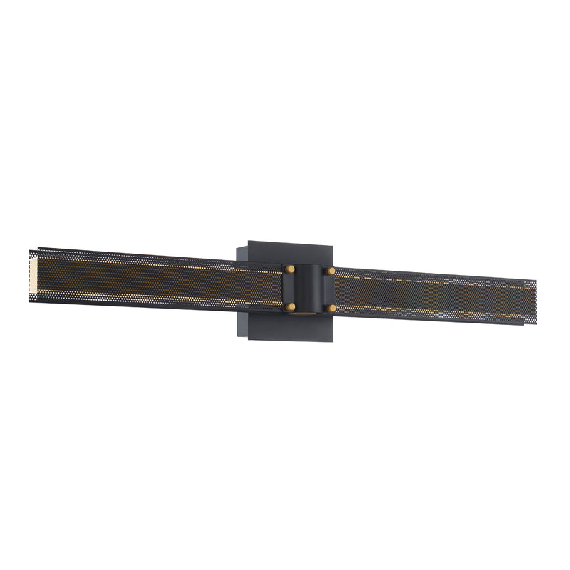 ADMIRAL luminaire mural noir et doré 38004-018 | Luminaire Plus.ca 
