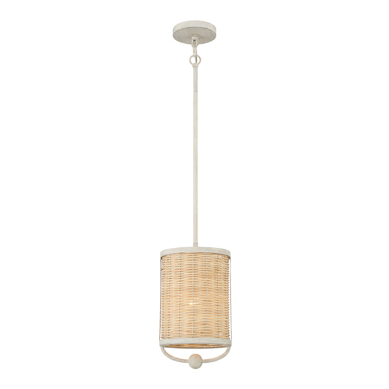 COMPARELLI luminaire suspendu en rotin blanc 38158-025 | Luminaire Plus.ca