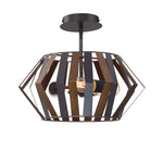 BEVELO luminaire suspendu bronze et effet bois 38267-017 | Luminaire Plus.ca