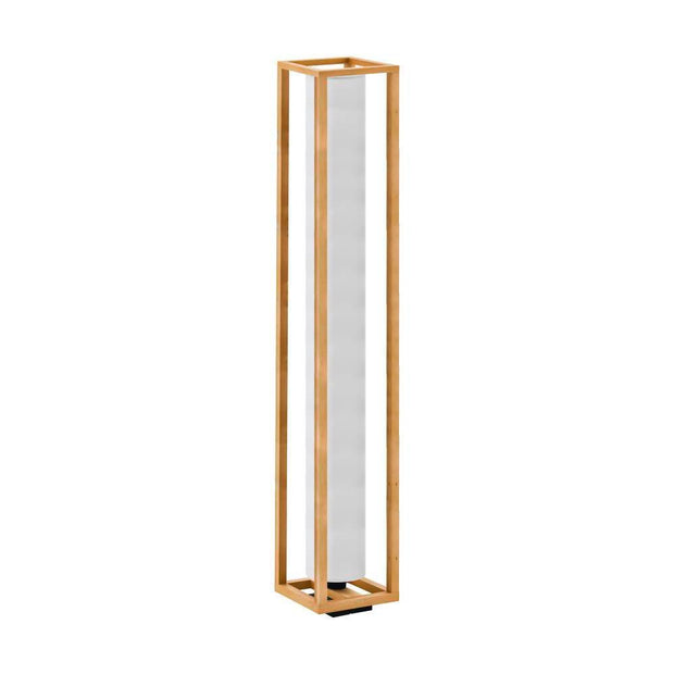 GRANADOS lampe de plancher noir et bois 390103A | Luminaire Plus.ca