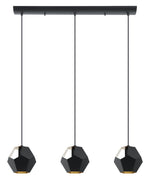 RASIGURES luminaire suspendu noir et doré 39634A | Luminaire Plus.ca