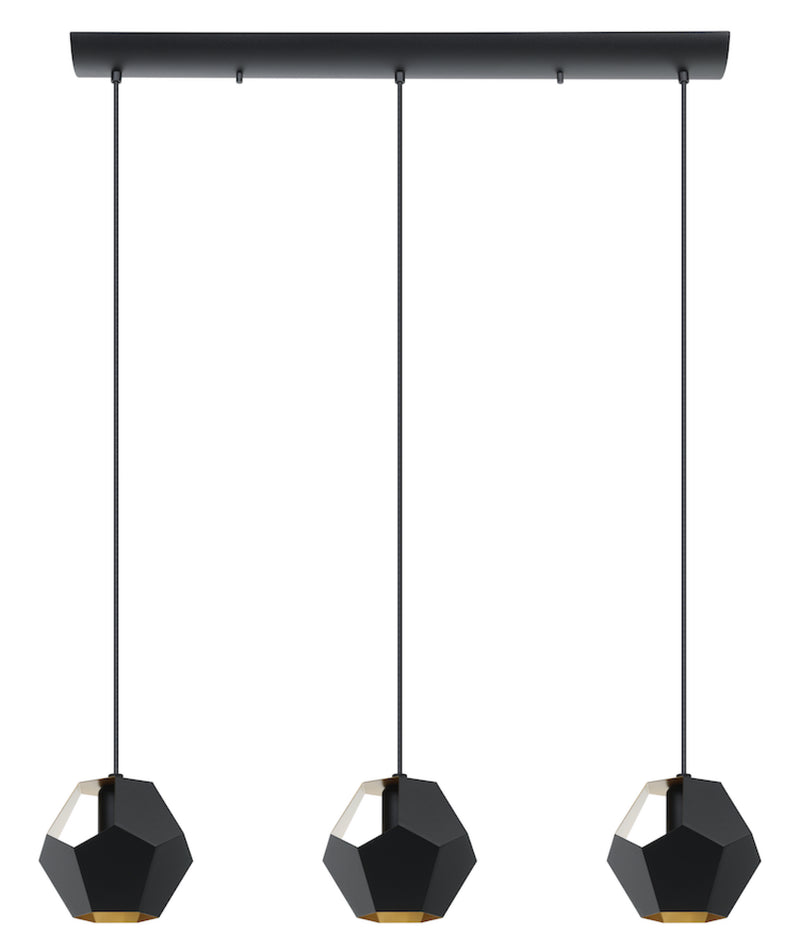 RASIGURES luminaire suspendu noir et doré 39634A | Luminaire Plus.ca