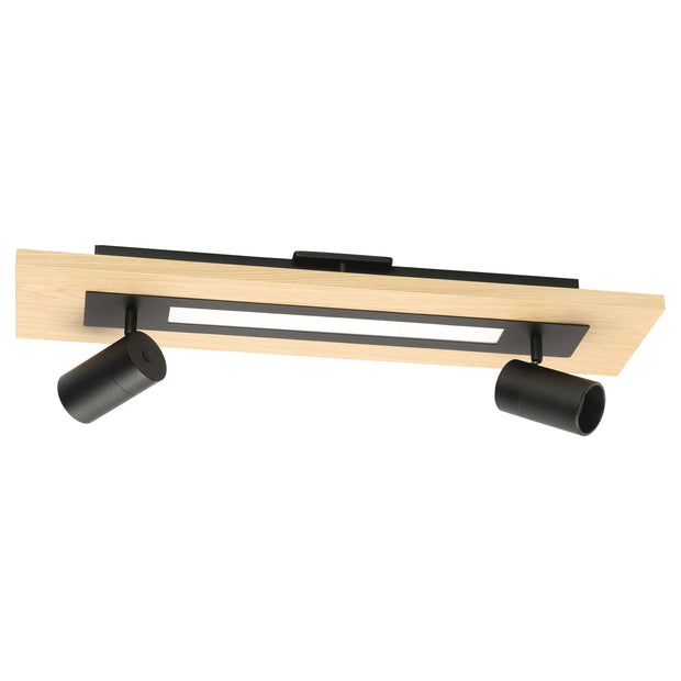 TORRESTRALLE luminaire noir et effet bois 39748A | Luminaire Plus.ca