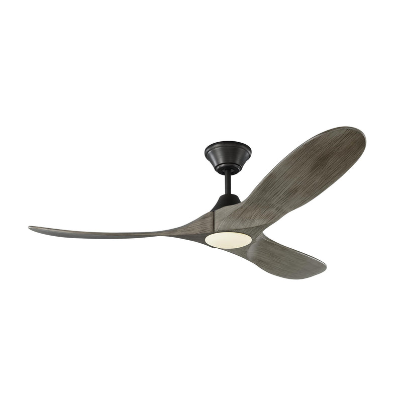 MAVERICK ventilateur étain et effet bois | Luminaire Plus.ca