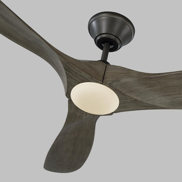MAVERICK ventilateur étain et effet bois | Luminaire Plus.ca