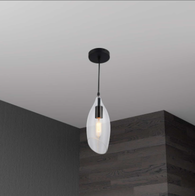 ABBA luminaire suspendu noir ABB-61P-CL | Luminaire Plus.ca