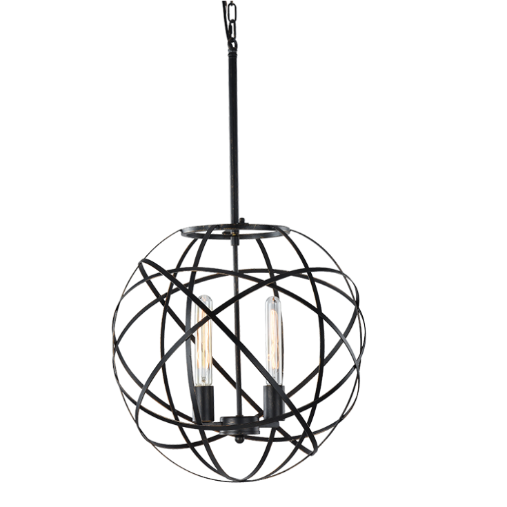 ATOM luminaire suspendu noir C57802BK