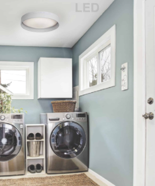 Luminaire plafonnier nickel brossé CFLD-1522-2400 | Luminaire Plus.ca