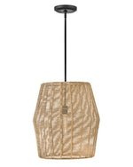 LUCA luminaire noir en rotin naturel 40387BLK-CML | Luminaire Plus.ca