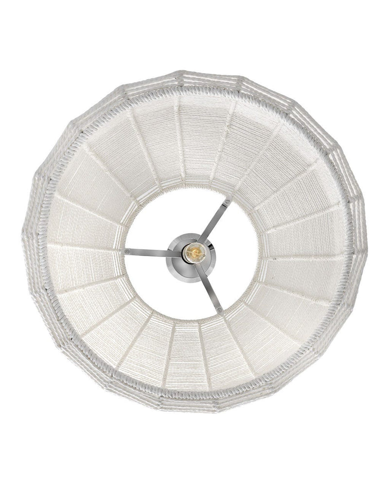LUCA luminaire suspendu chrome en rotin 40387PCM