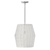 LUCA luminaire suspendu chrome en rotin 40387PCM