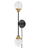 POPPY luminaire mural noir et doré 40692BK | Luminaire Plus.ca