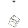 CARTONE luminaire suspendu bronze et doré 42525OZ