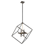 CARTONE luminaire suspendu bronze et doré 42526OZ | Luminaire Plus.ca