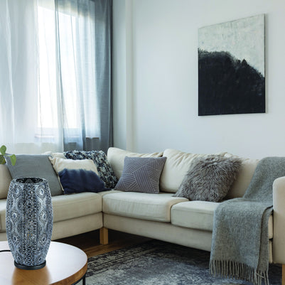 RIYADH lampe en métal noir travaillé 43392A | Luminaire Plus.ca