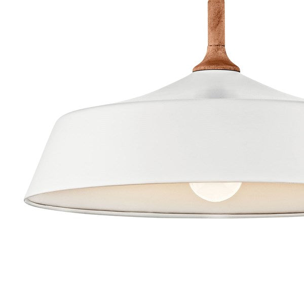 DANIKA luminaire suspendu blanc et bois 43683WH
