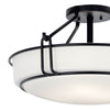 ALKIRE luminaire plafonnier noir et blanc 44086BK | Luminaire Plus.ca
