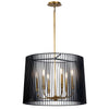 LINARA luminaire suspendu noir et doré 44167BK | Luminaire Plus.ca