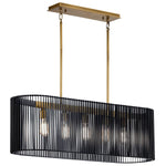 LINARA luminaire suspendu noir et doré 44168BK