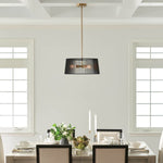 LINARA luminaire suspendu noir et doré 44171BK | Luminaire Plus.ca