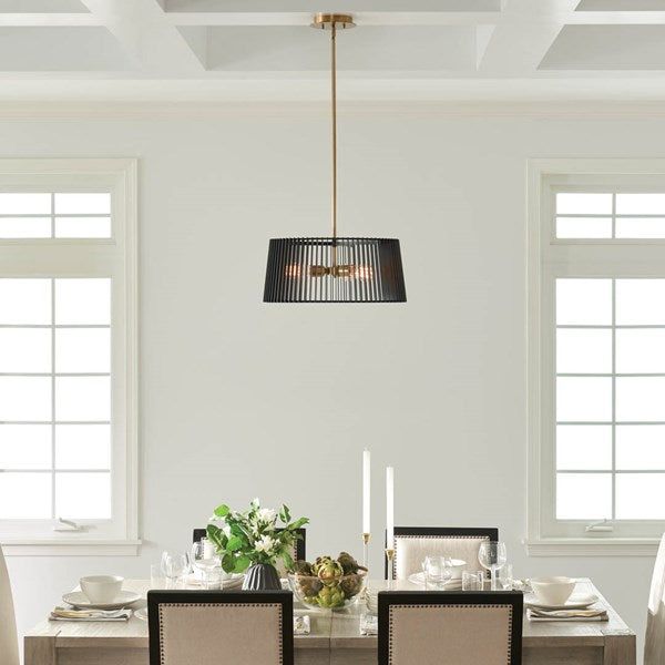 LINARA luminaire suspendu noir et doré 44171BK | Luminaire Plus.ca