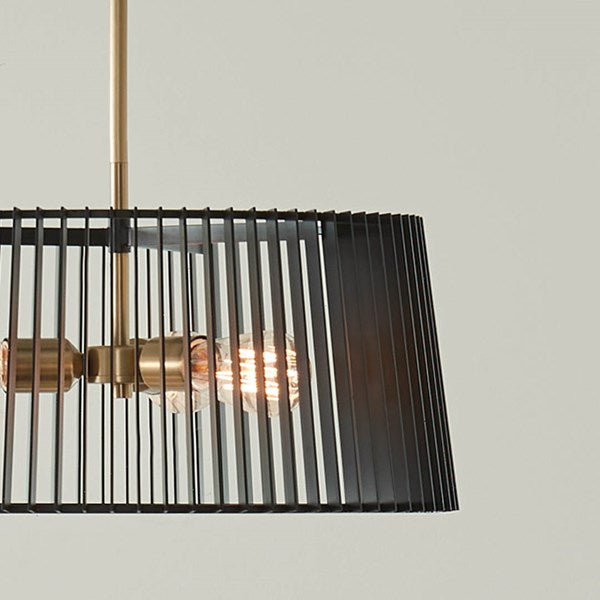 LINARA luminaire suspendu noir et doré 44171BK | Luminaire Plus.ca