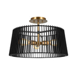 LINARA luminaire suspendu noir et doré 44171BK | Luminaire Plus.ca