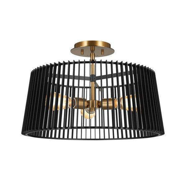 LINARA luminaire suspendu noir et doré 44171BK | Luminaire Plus.ca