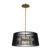 LINARA luminaire suspendu noir et doré 44171BK | Luminaire Plus.ca
