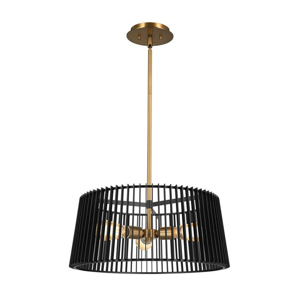 LINARA luminaire suspendu noir et doré 44171BK | Luminaire Plus.ca