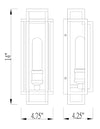 TITANIA luminaire noir et nickel 454-1S-BK-BN | Luminaire Plus.ca