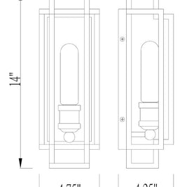 TITANIA luminaire noir et nickel 454-1S-BK-BN | Luminaire Plus.ca