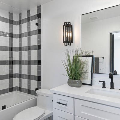 TITANIA luminaire noir et nickel 454-1S-BK-BN | Luminaire Plus.ca