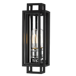 TITANIA luminaire noir et chrome 454-1S-BK-CH | Luminaire Plus.ca