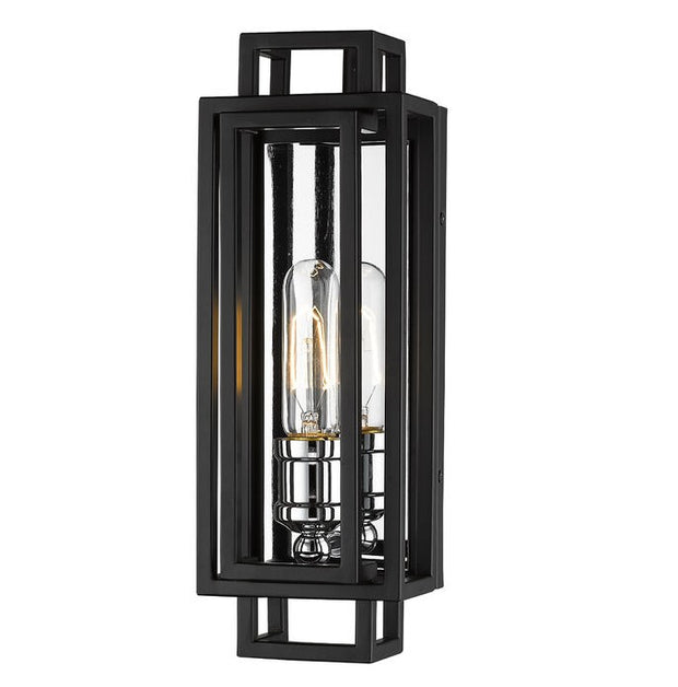 TITANIA luminaire noir et chrome 454-1S-BK-CH | Luminaire Plus.ca