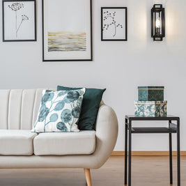 TITANIA luminaire noir et chrome 454-1S-BK-CH | Luminaire Plus.ca