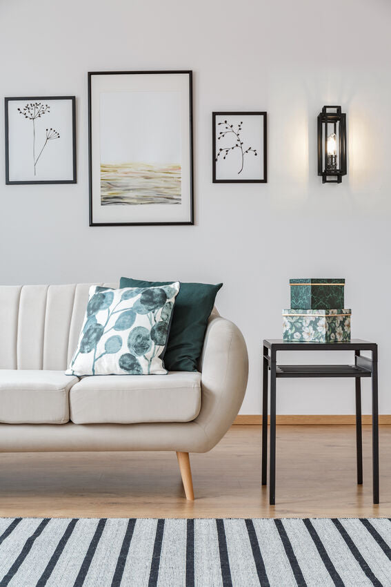 TITANIA luminaire noir et chrome 454-1S-BK-CH | Luminaire Plus.ca