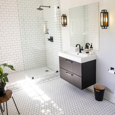 TITANIA luminaire noir et doré 454-1S-BRZ-OBR | Luminaire Plus.ca