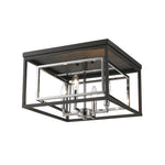 EUCLID luminaire plafonnier noir et chrome 457F-CH-MB | Luminaire Plus.ca