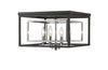 EUCLID luminaire plafonnier noir et chrome 457F-CH-MB | Luminaire Plus.ca