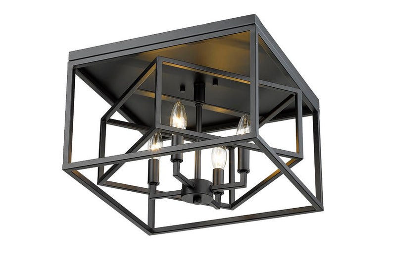 EUCLID luminaire plafonnier noir 457F-MB | Luminaire Plus.ca