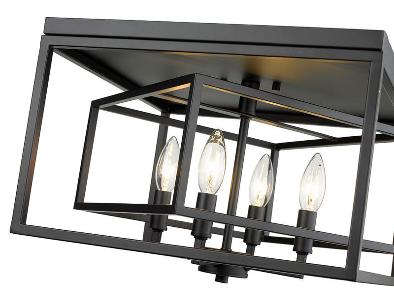 EUCLID luminaire plafonnier noir 457F-MB | Luminaire Plus.ca