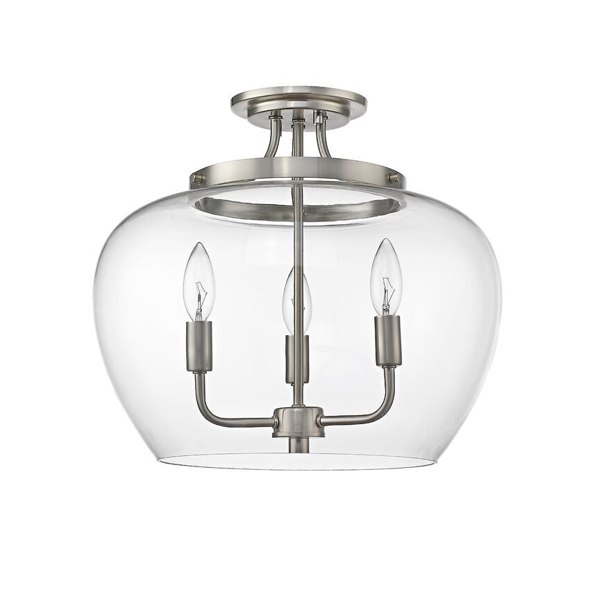 JOLIET luminaire plafonnier nickel brossé IL-101C | Luminaire Plus.ca