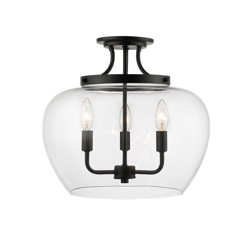 JOLIET luminaire plafonnier noir IL-101D